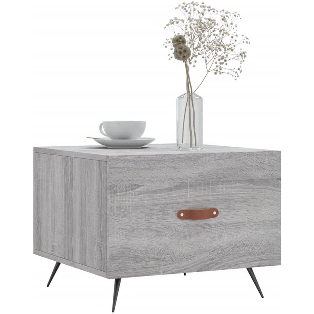 Tavolini Salotto 2pz Grigio Sonoma 50x50x40cm Legno Multistrato - Foto 3