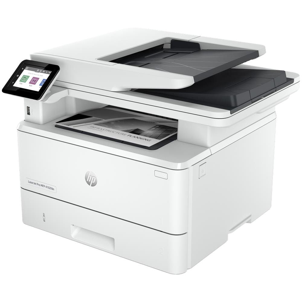 LaserJet Pro Stampante multifunzione 4102fdn, Bianco e nero, Stampante per Piccole e medie imprese, Stampa, copia, scansione, fax, idonea a Instant Ink; stampa da smartphone o tablet; alimentatore automatico di documenti; Stampa fronte /retro - Foto 2