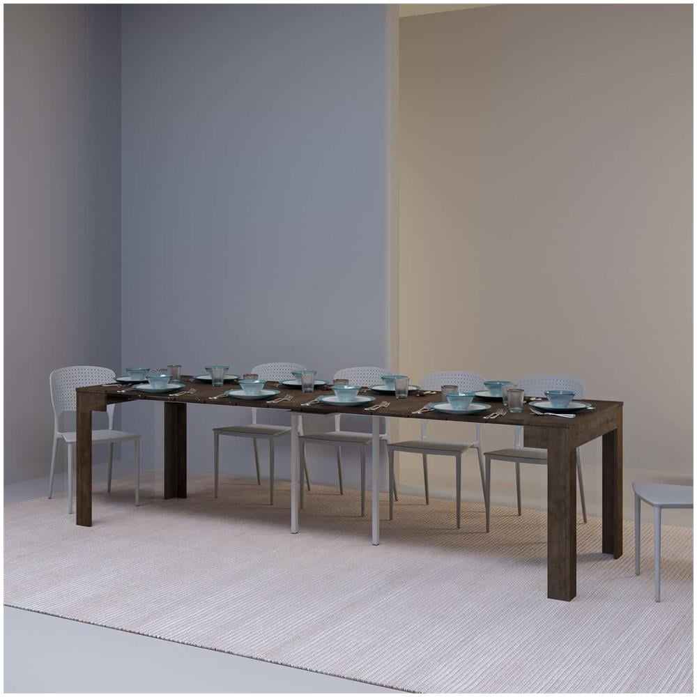 Consolle allungabile 90x42/290cm Cayman noce - Foto 3