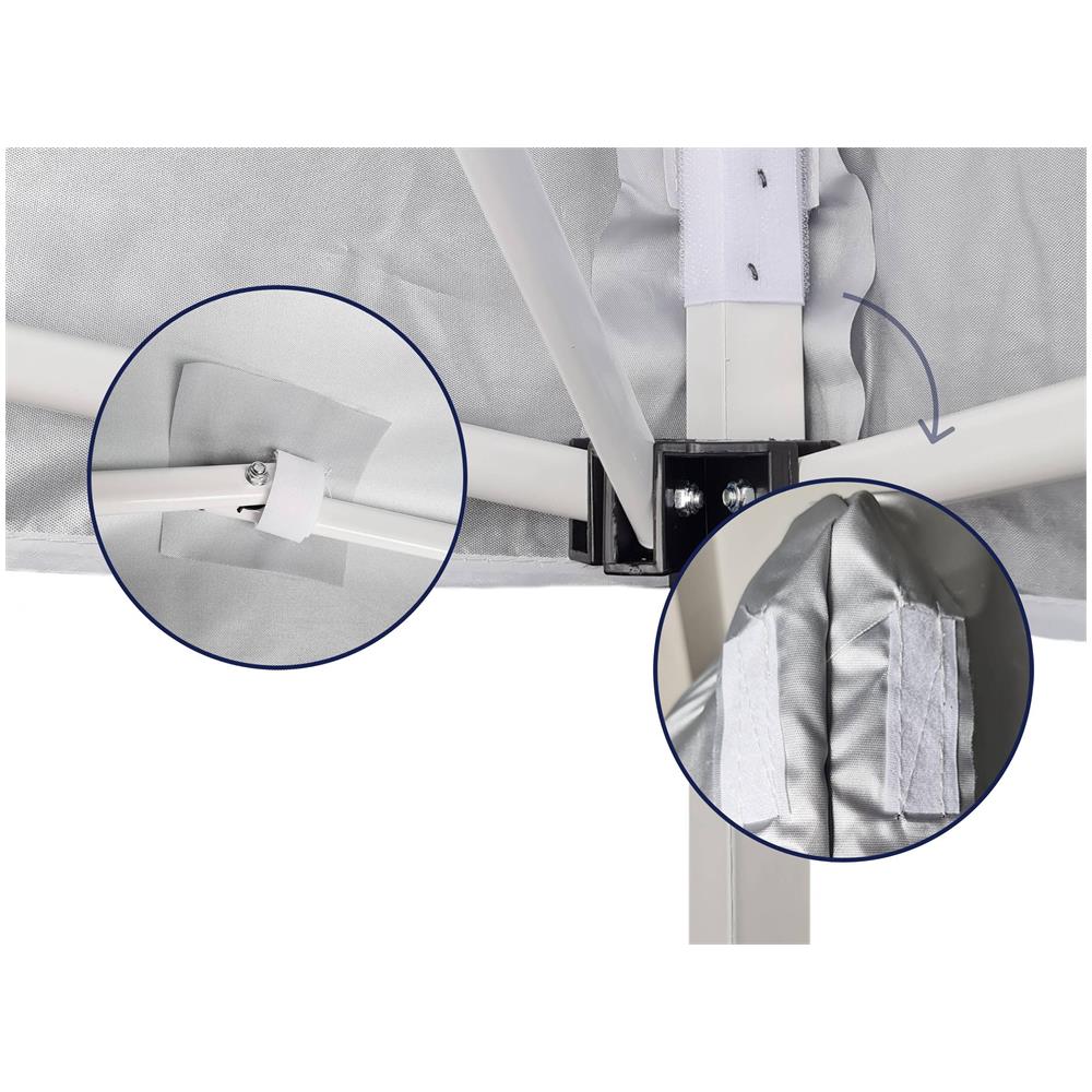 Tetto di Ricambio Impermeabile Anti UV per Gazebo 3x3 Richiudibile, Telo di Copertura, Top Cover per Gazebo Pop Up - Foto 2