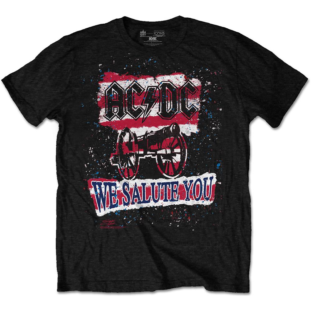 Ac / Dc - We Salute You Stripe Special Edition Black (T-Shirt Unisex Tg. L) - Foto 1