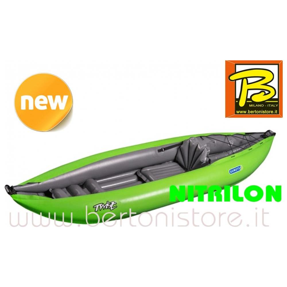 Canoa Gonfiabile Twist1 Verde Con Pinna 043948-g (1c/11c) - Foto 1
