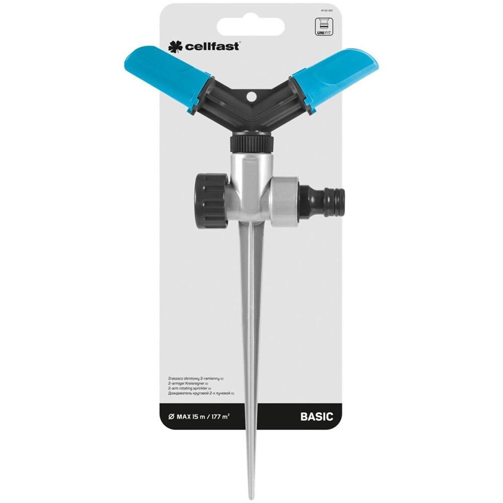 Sprinkler Rotativo Basic Basato Su Perni, A Due Bracci. Garantisce Una Spolverata Uniforme Della Superficie Irrigata - Foto 2