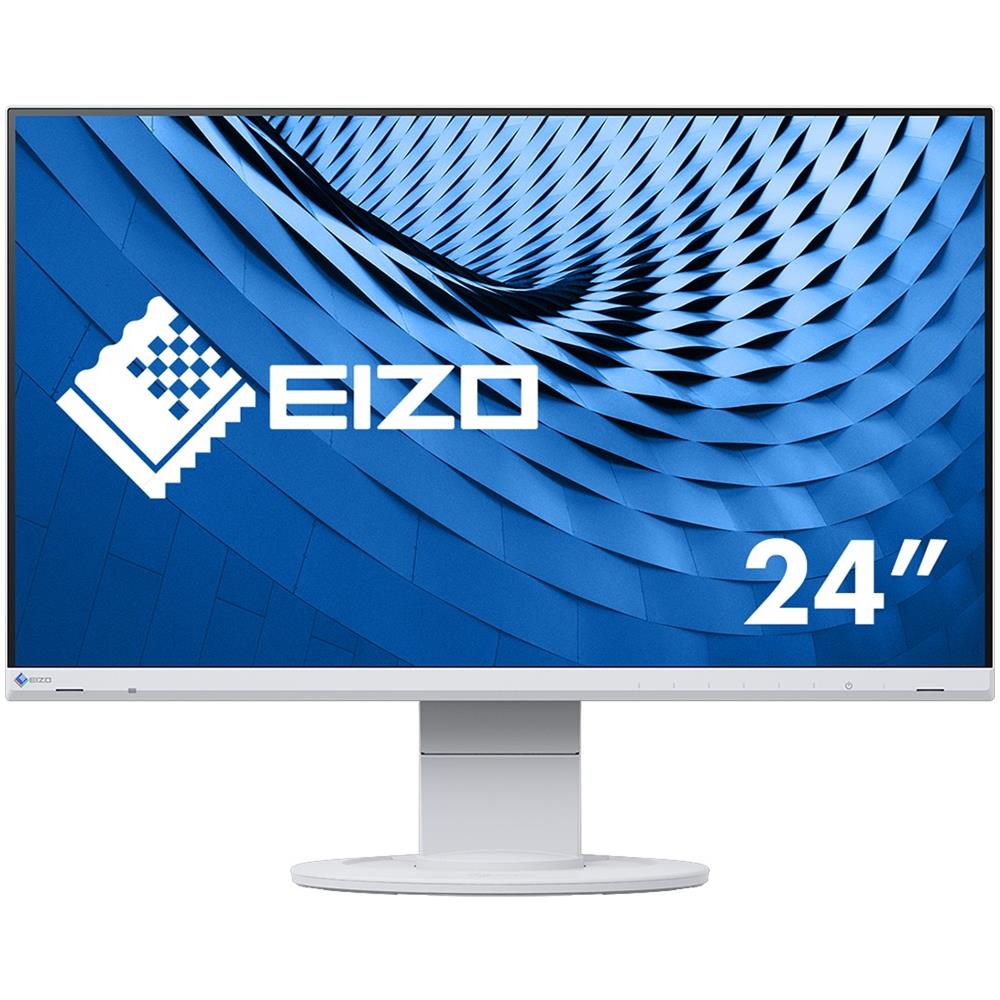 Monitor 23.8" LED IPS FlexScan EV2460-WT 1920x1080 Full HD Tempo di Risposta 5 ms Bianco - Foto 1