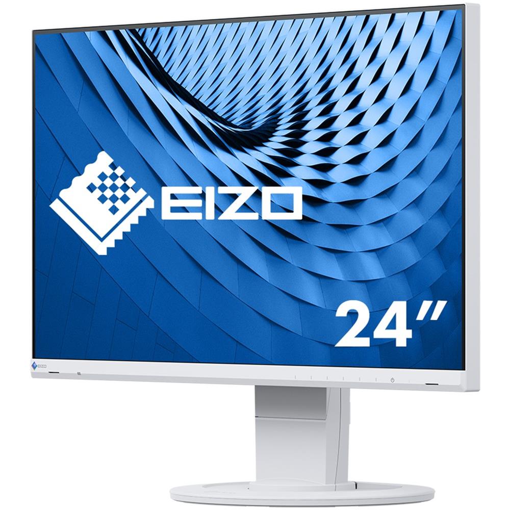Monitor 23.8" LED IPS FlexScan EV2460-WT 1920x1080 Full HD Tempo di Risposta 5 ms Bianco - Foto 2