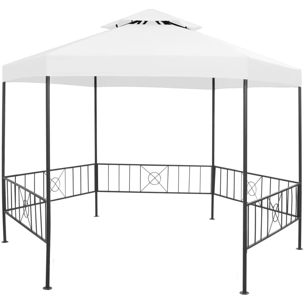 Gazebo da Giardino 323x275x265 cm Bianco 180 g / m² - Foto 1