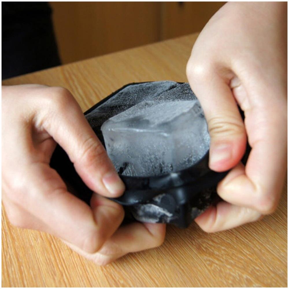 2 Pz 6 Grande Vassoio Di Ghiaccio Stampo Gigante Gigante Jumbo Grande Gradazione Alimentari In Silicone - Foto 7