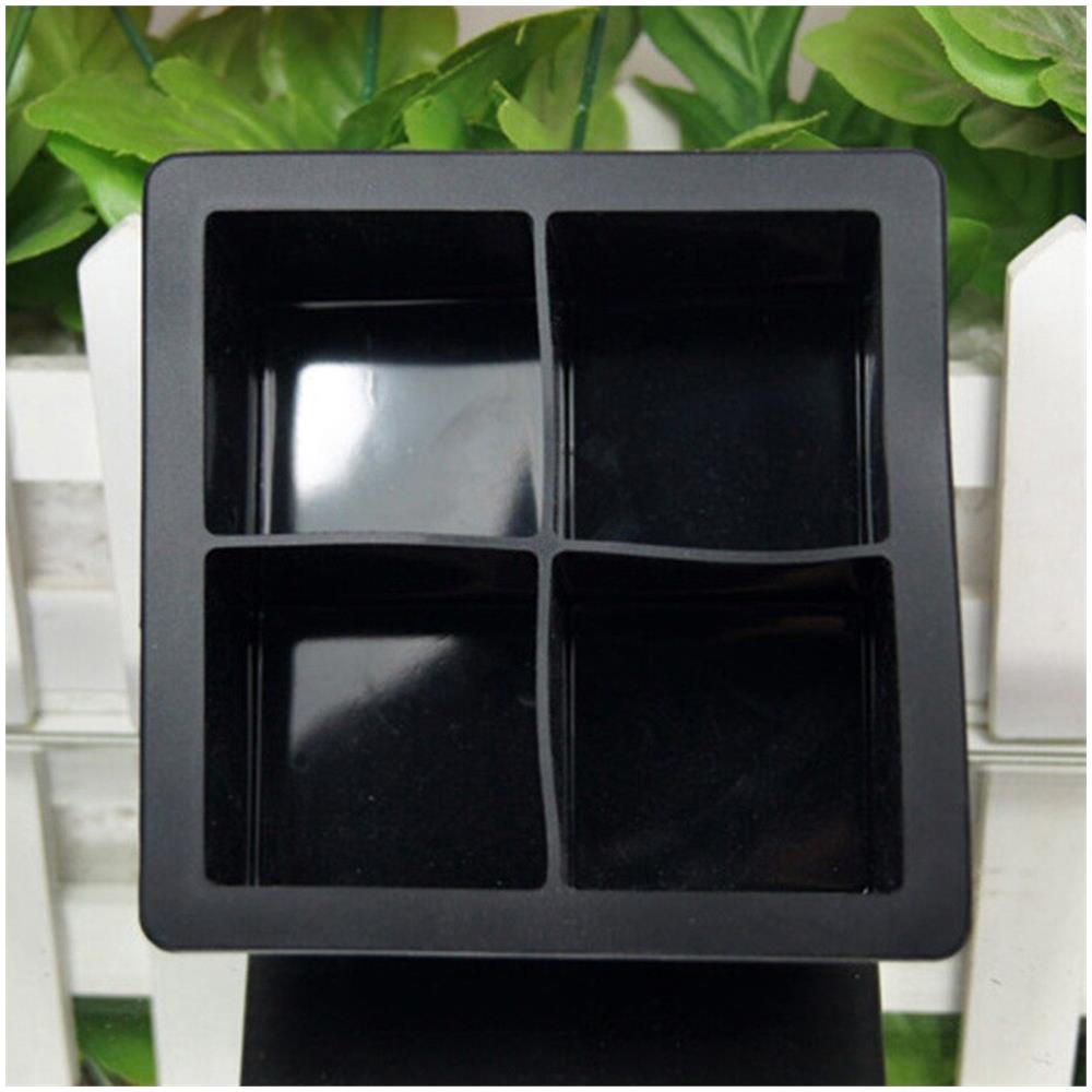 2 Pz 6 Grande Vassoio Di Ghiaccio Stampo Gigante Gigante Jumbo Grande Gradazione Alimentari In Silicone - Foto 6