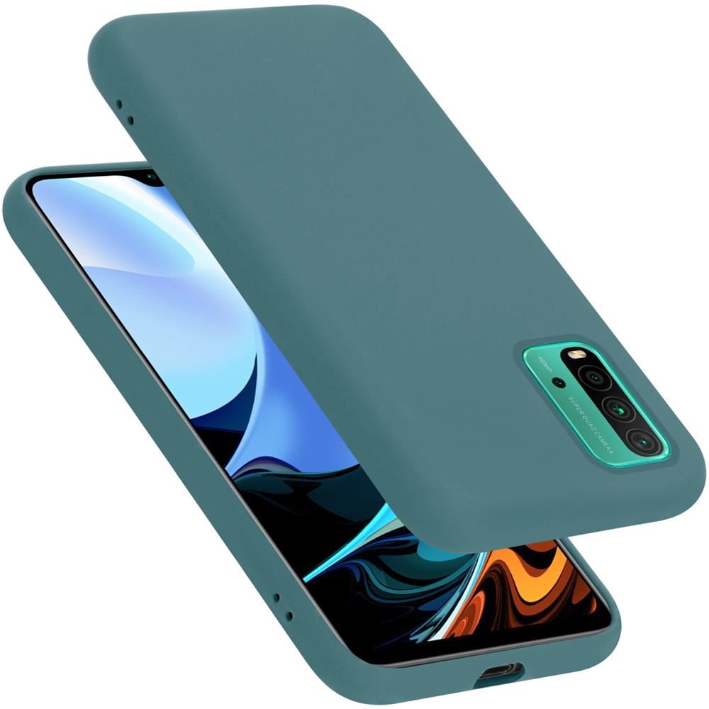 Custodia Compatibile Con Xiaomi Redmi 9t / Poco M3 In Liquid Verde - Coperchio Protettivo In Silicone Tpu Flessibile - Foto 1