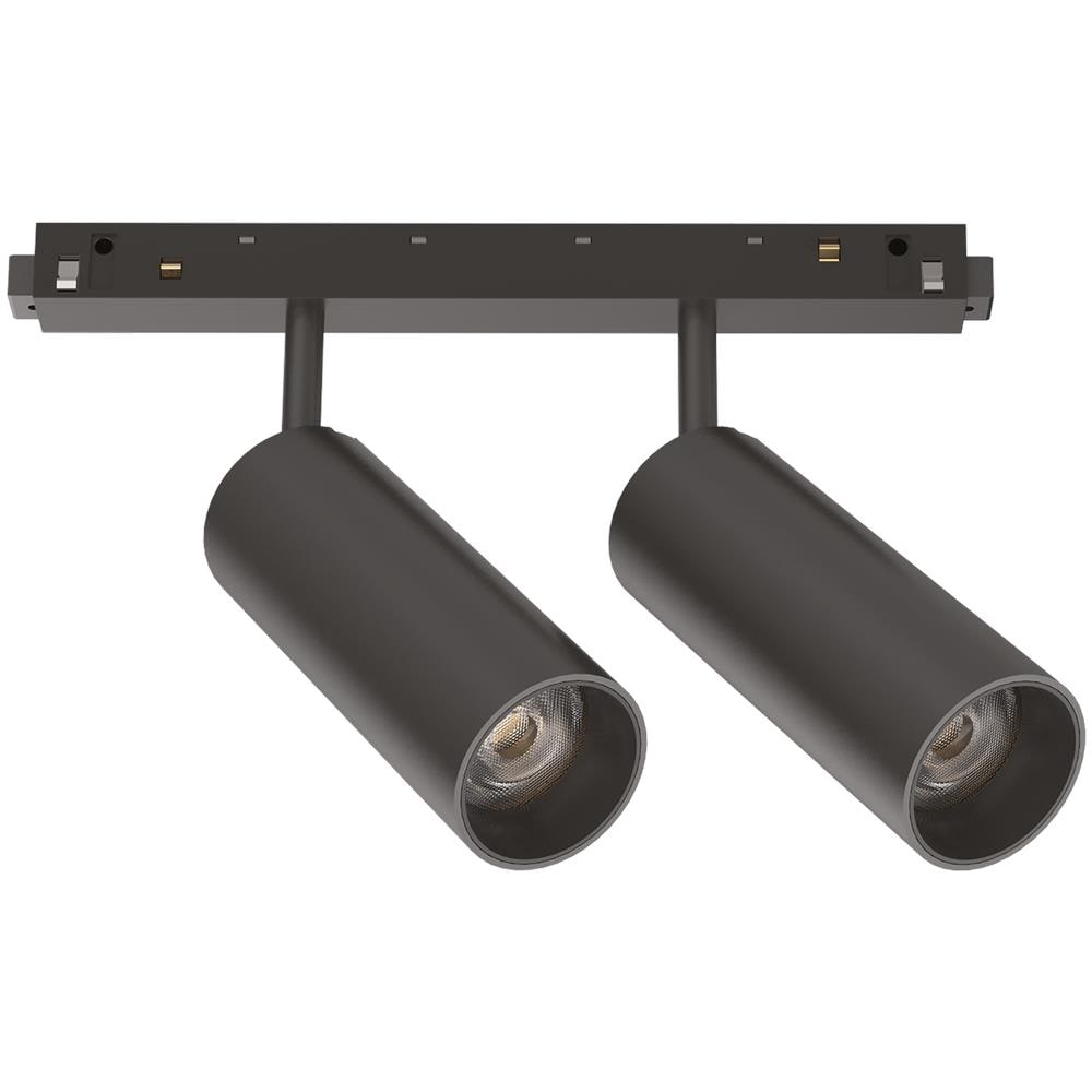 Ego Track Double 24w 3000k On-off Bk Lampada - Ideal Lux 257662 - Foto 1
