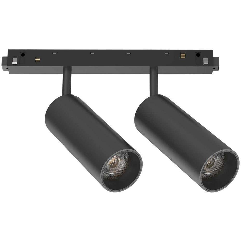 Ego Track Double 24w 3000k On-off Bk Lampada - Ideal Lux 257662 - Foto 2