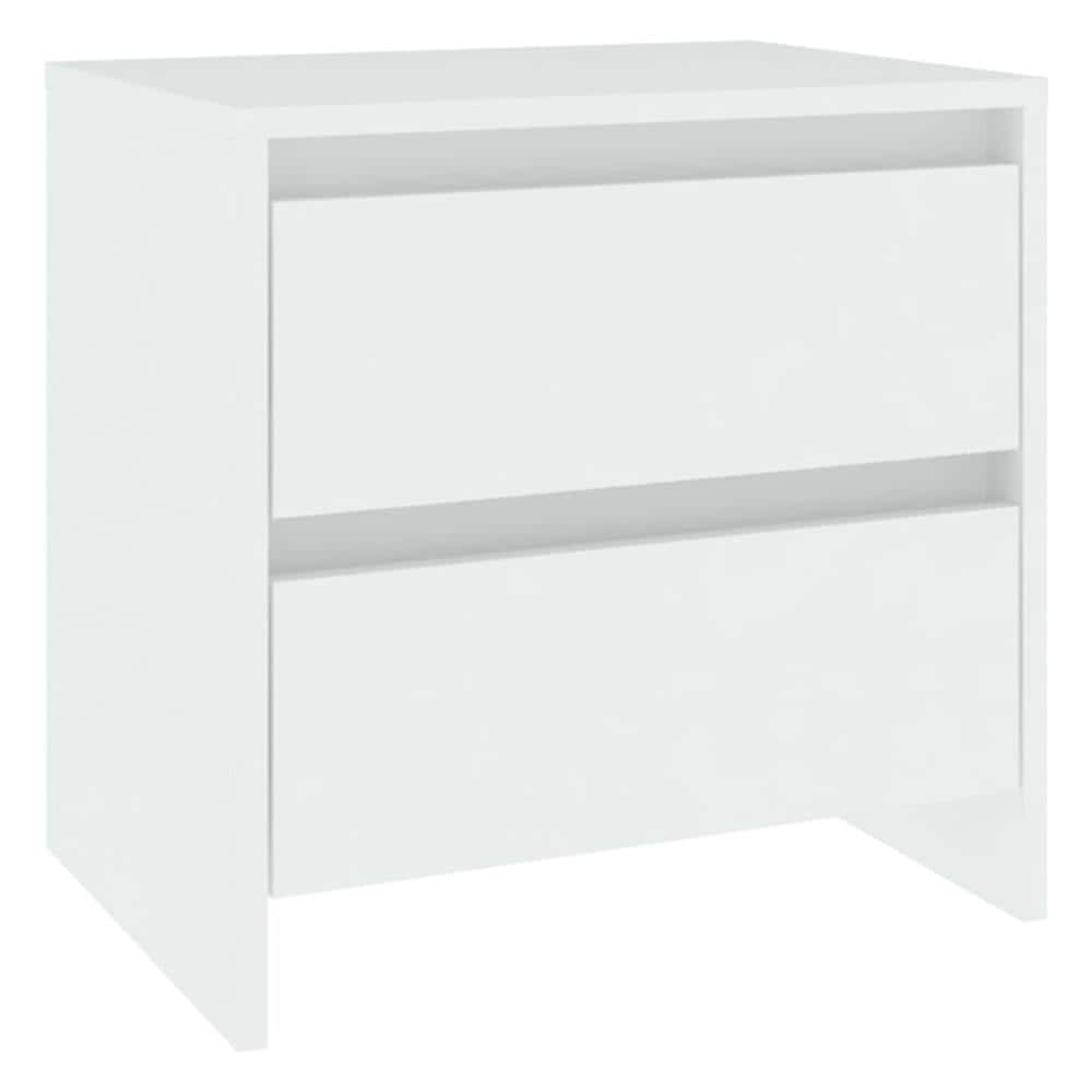 Comodino Bianco 45x34,5x44,5 Cm In Truciolato - Foto 2