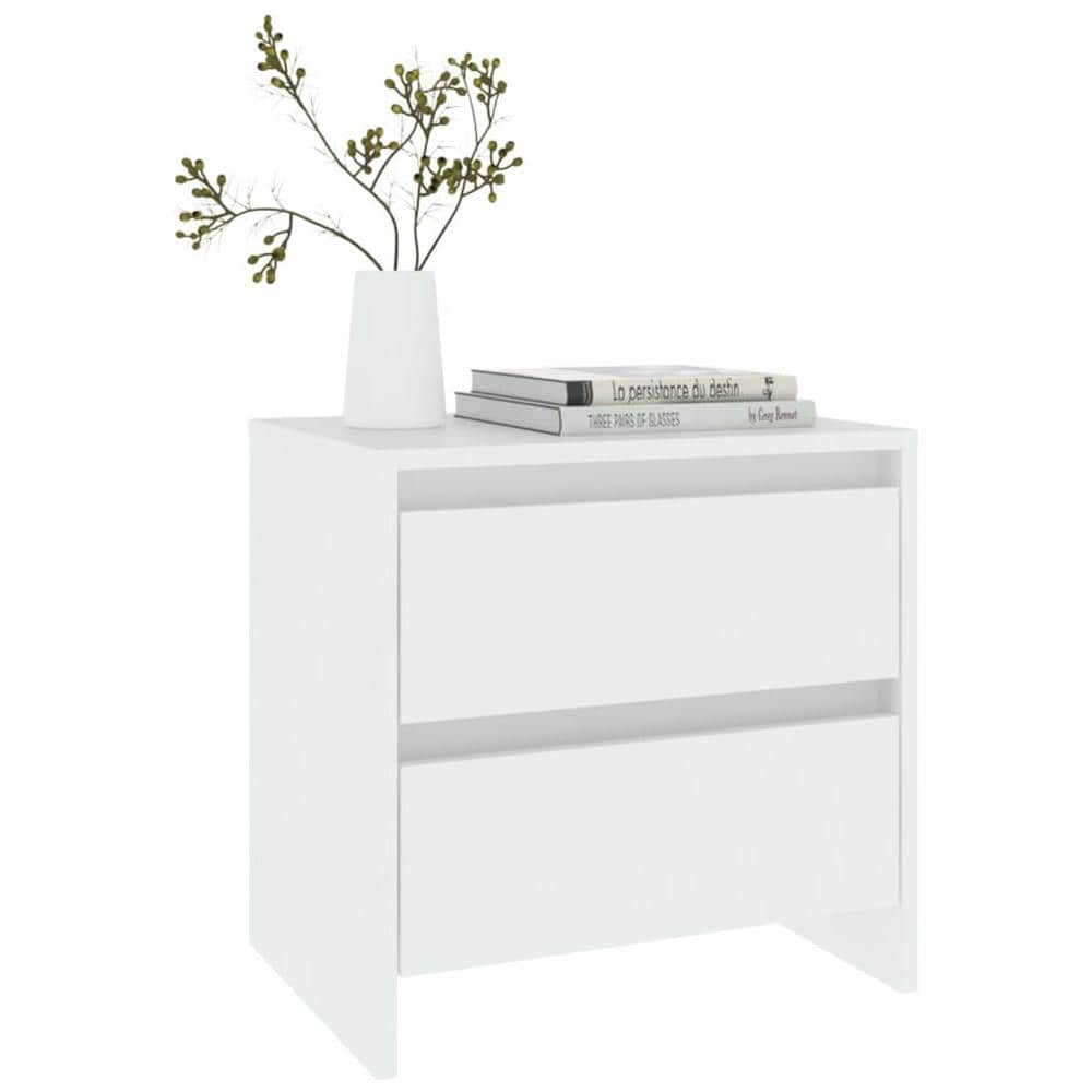 Comodino Bianco 45x34,5x44,5 Cm In Truciolato - Foto 3