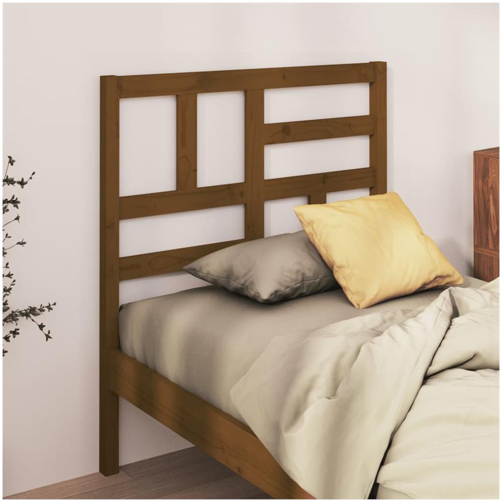 Testiera Per Letto Miele 81x4x104 Cm In Legno Massello Di Pino - Foto 3