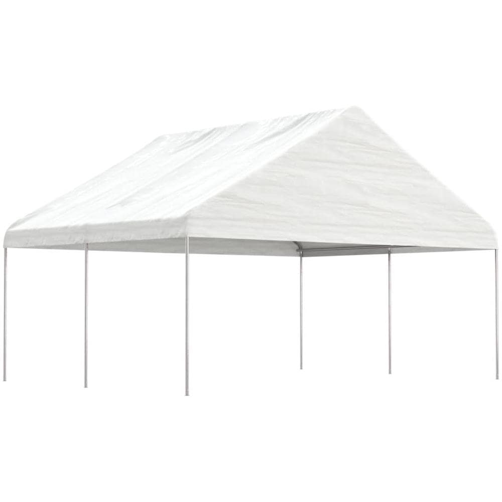 Gazebo Con Tetto Bianco 4,46x5,88x3,75 M In Polietilene - Foto 1
