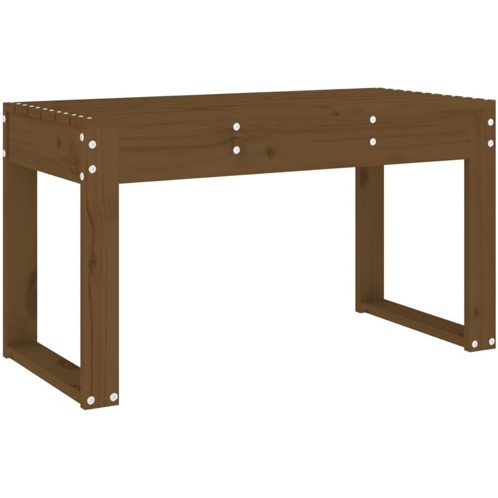 Panca da Giardino Miele 80x38x45 cm Legno Massello di Pino - Foto 2