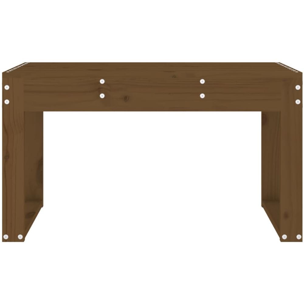 Panca da Giardino Miele 80x38x45 cm Legno Massello di Pino - Foto 3