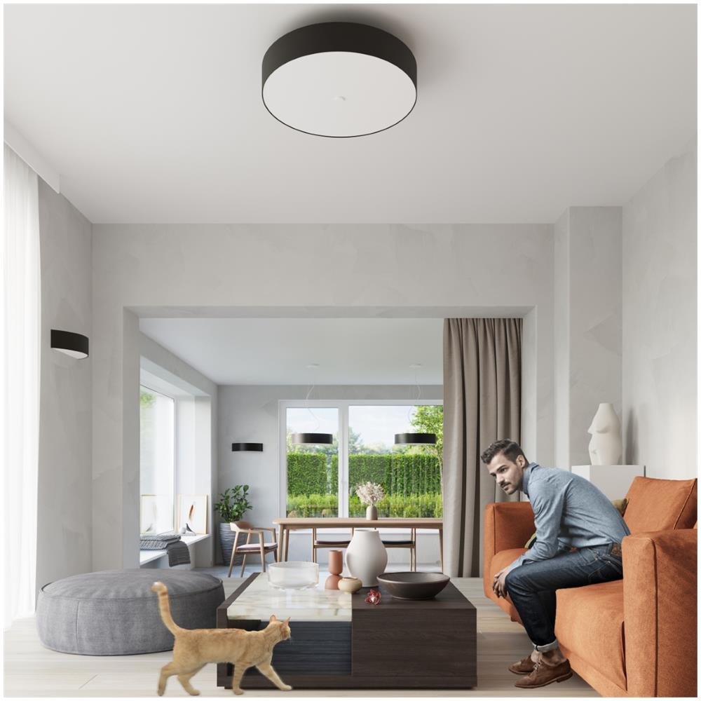 Lampada A Soffitto Skala 90 Nero Sl. 0816 - Minimalista Lampade Da Soffitto Nero 20x90x90 Cm - Foto 7