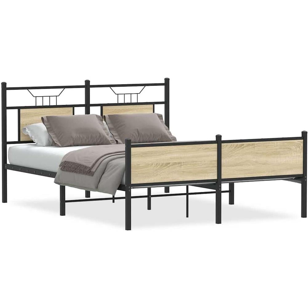 Giroletto senza Materasso Rovere Sonoma 137x190cm in Truciolato - Foto 1