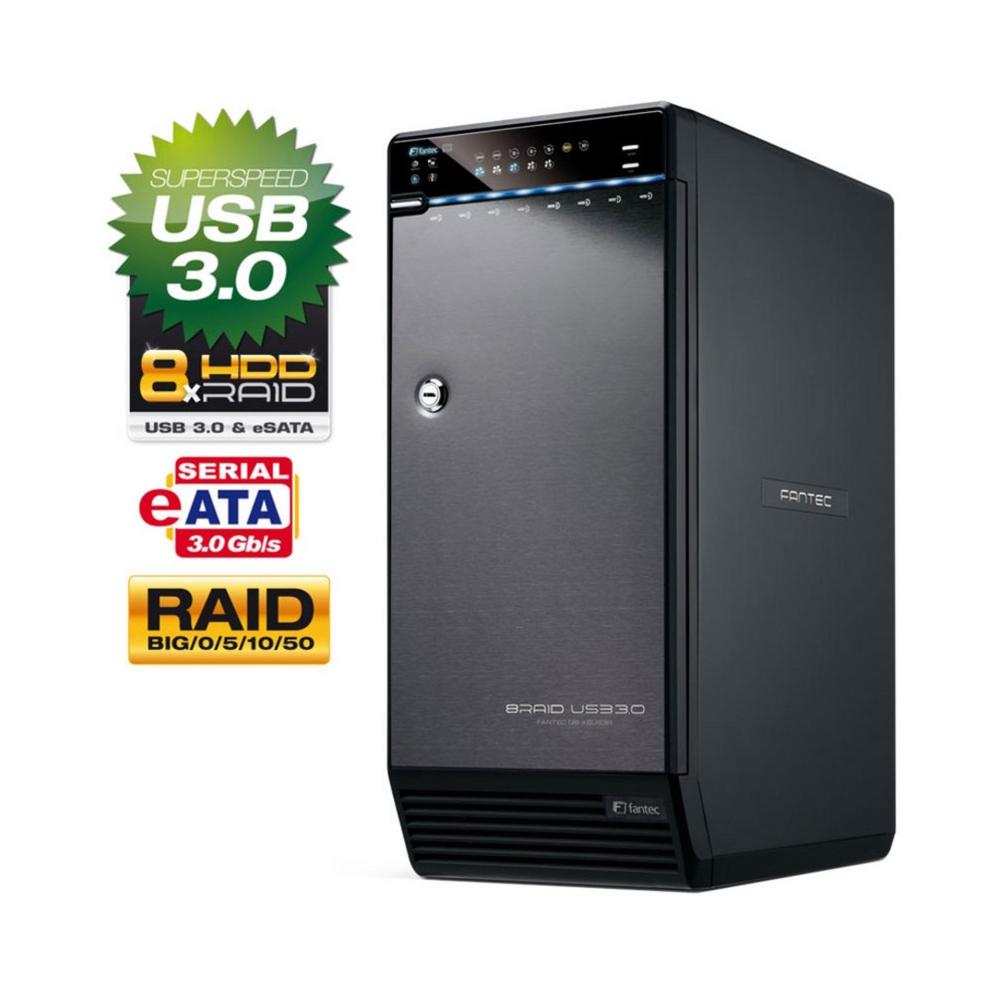qb-x8us3r box raid a 8 dischi sata black - Foto 1