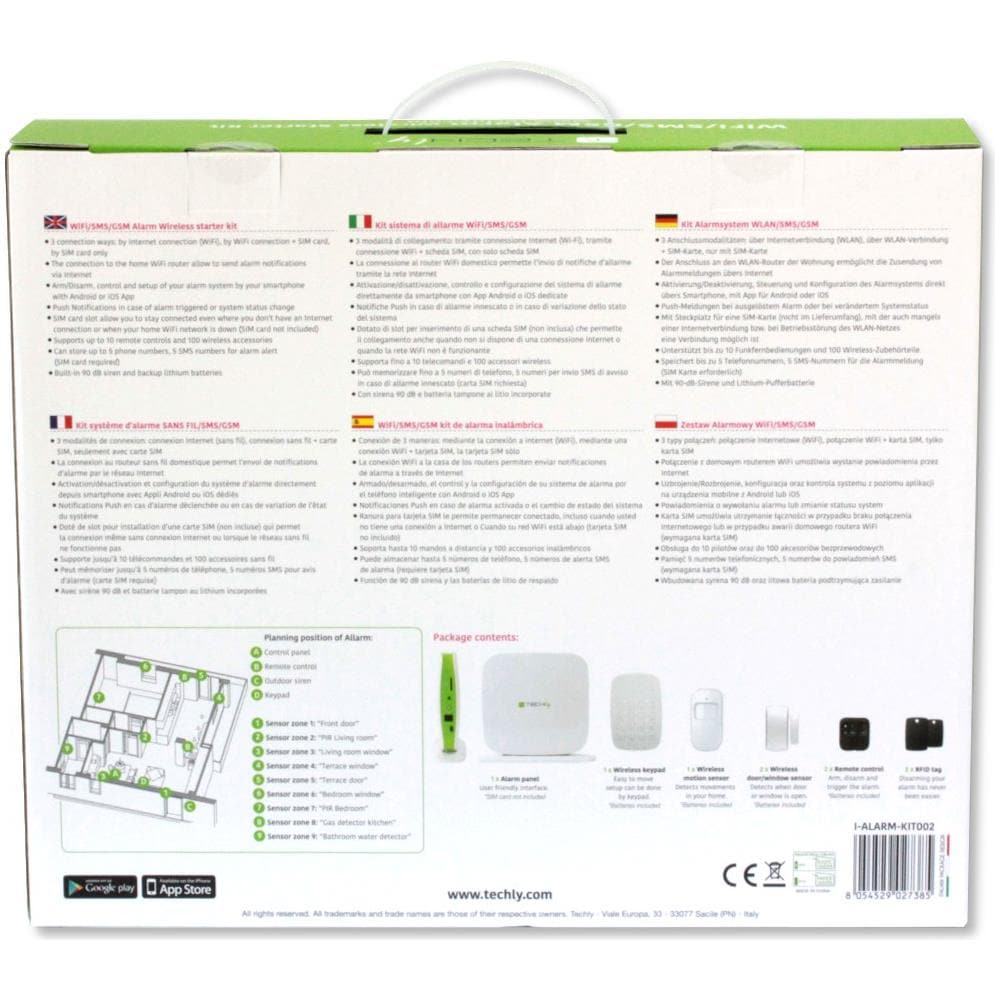 I-ALARM-KIT002 - Sistema di allarme Wi-Fi / SMS / GMS wireless TLY ALARM2 - Foto 6