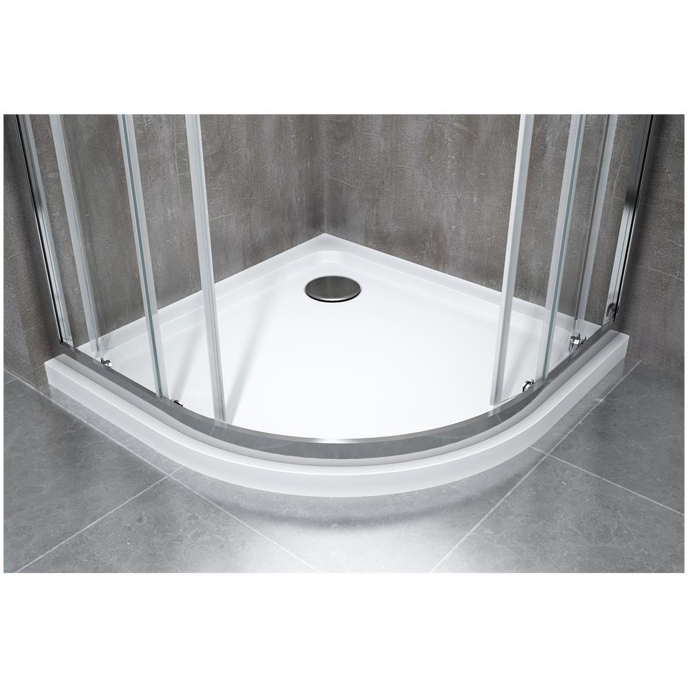 Box Doccia Curvo Semicircolare, Tondo, Anticalcare, 87.5-89 Cm - Foto 3