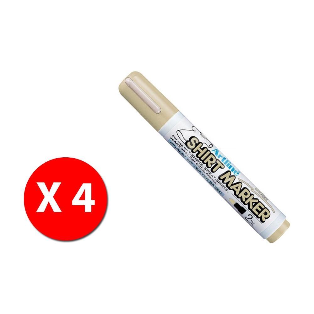 Pennarello Tessuti Shirt Marker - Beige- Conf. 4 Pz. - Foto 1