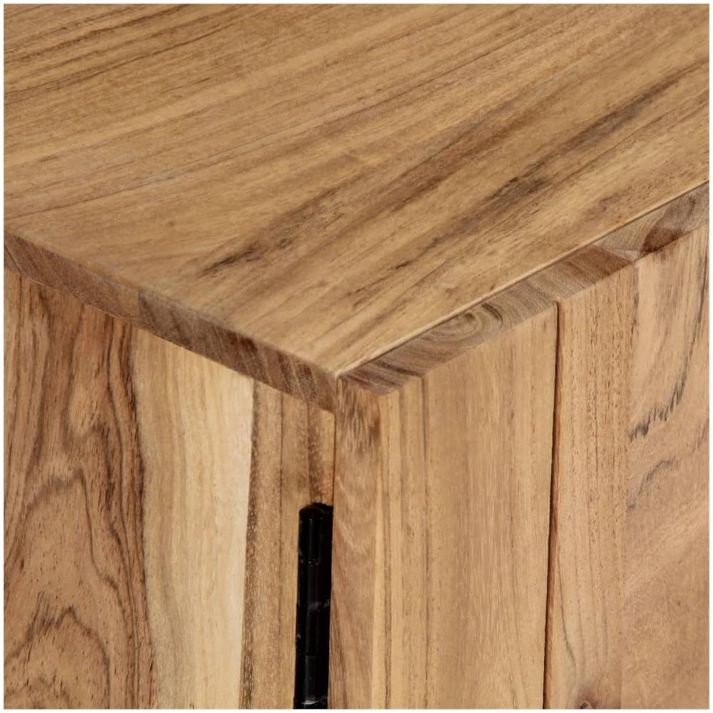 Mobile Porta Tv 140x30x45 Cm In Legno Massello Di Acacia - Foto 2