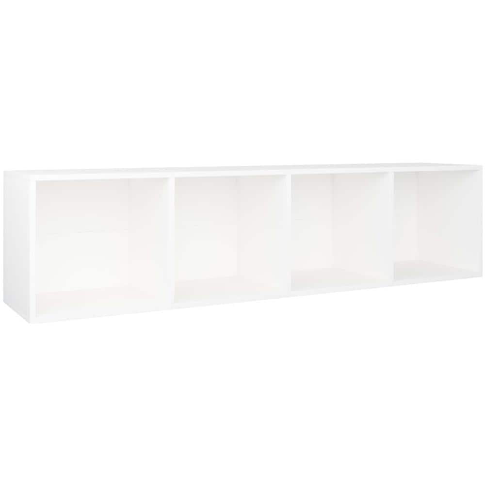 Libreria / Mobile TV Bianco 36x30x143 cm in Legno Multistrato - Foto 11