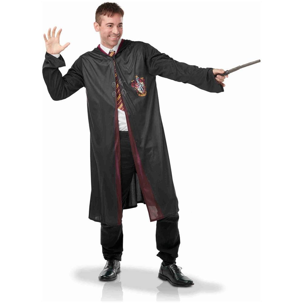 Costume Harry Potter Per Adulto Con Accessori - Taglia: M / L - Foto 1