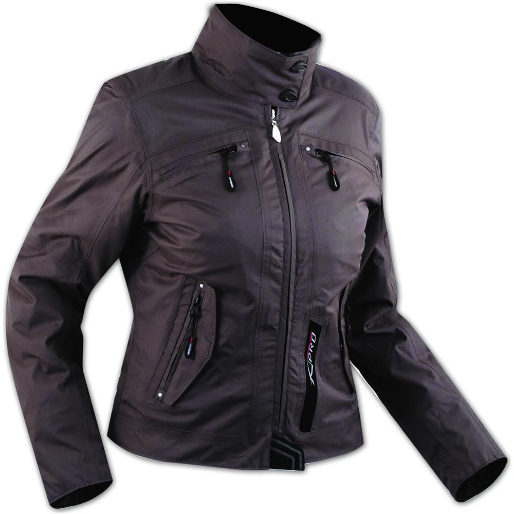 Giacca Donna Moto Scooter Protezioni Ce Sfoderabile Impermeabile Marrone Xl - Foto 1