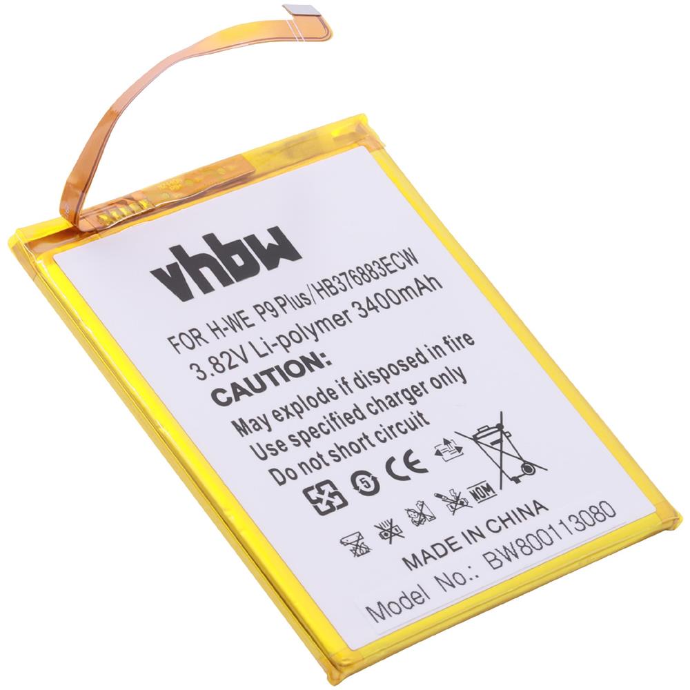 Batteria Sostituisce Huawei Hb376783ecw, Hb376883ebw, Hb376883ecw, Hb376883ebc Per Smartphone Cellulare (3400mah, 3,82v, Li-ion)  - Foto 1