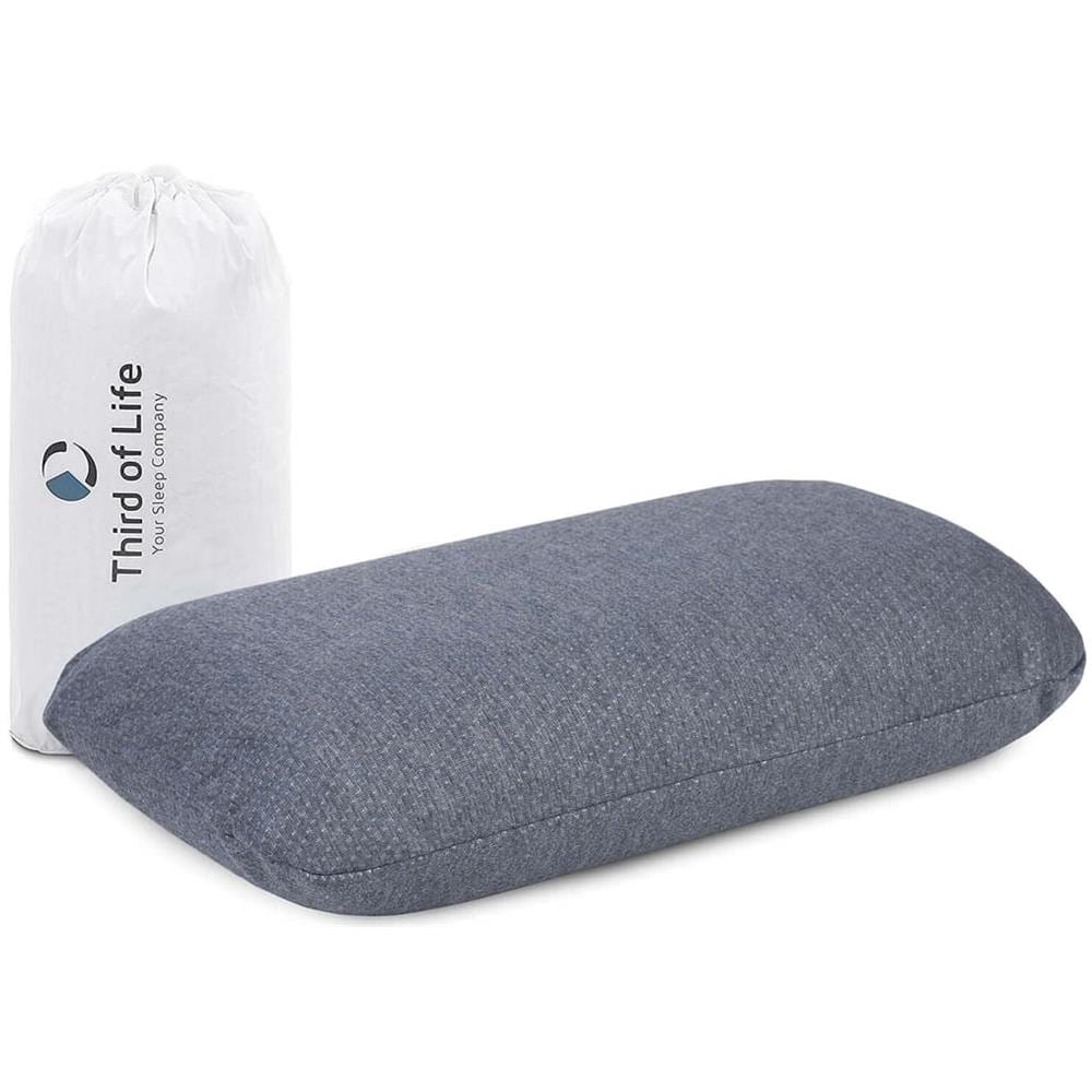 Cuscino da viaggio VOLAR QuickDry, Cuscino collo / cervicale memory-foam, Supporto cervicale ortopedico con federa termica ad asciugatura rapida, Piccolo e compatto per viaggiare, 40x25x10 cm - Foto 1