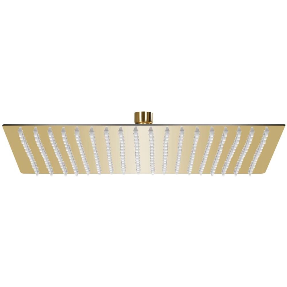 Testa Doccia A Pioggia In Acciaio Inox 50x50 Cm Quadrata Oro - Foto 1