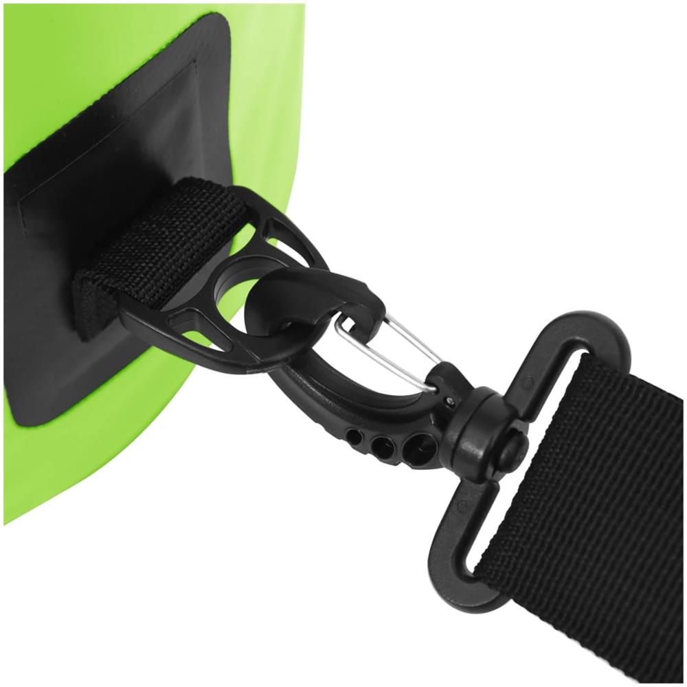 Borsa Impermeabile Con Cerniera Verde 20 L In Pvc - Foto 9