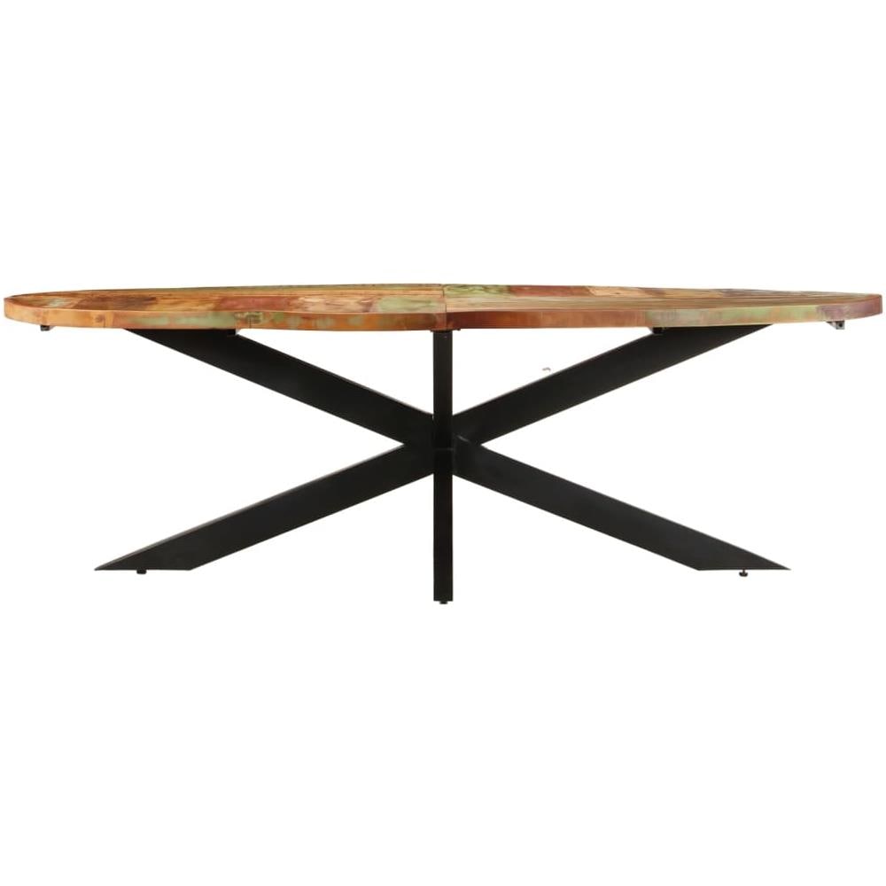 Tavolo Da Pranzo 240x100x75 Cm In Legno Massello Di Recupero - Foto 2