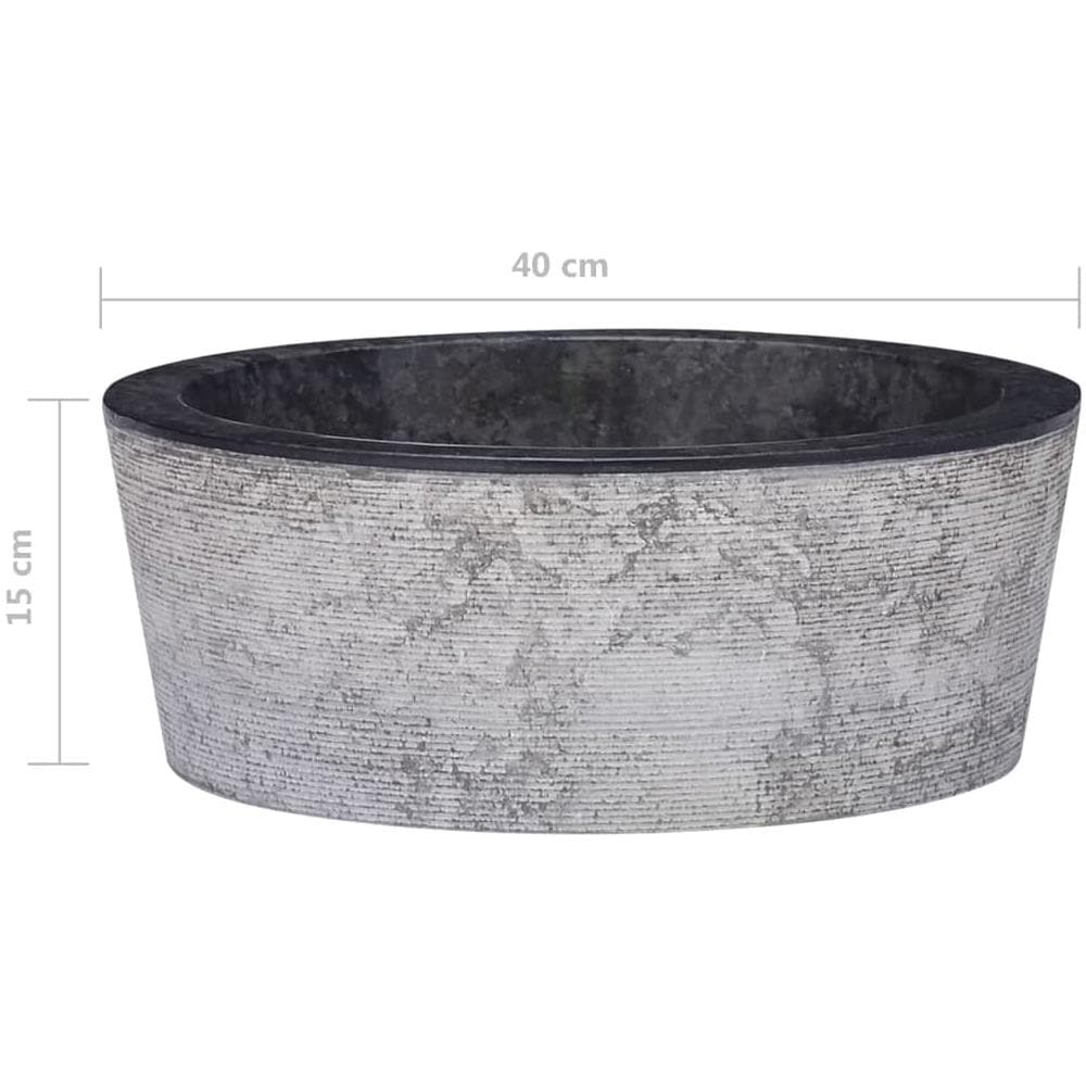 Lavandino Nero 40x15 Cm In Marmo - Foto 6