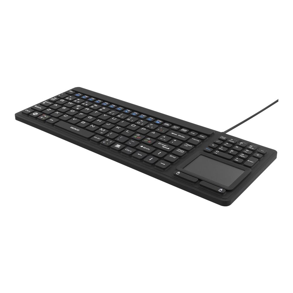 Tastiera In Silicone Con Touchpad, Ip68, 105 Tasti, Nera - Foto 8
