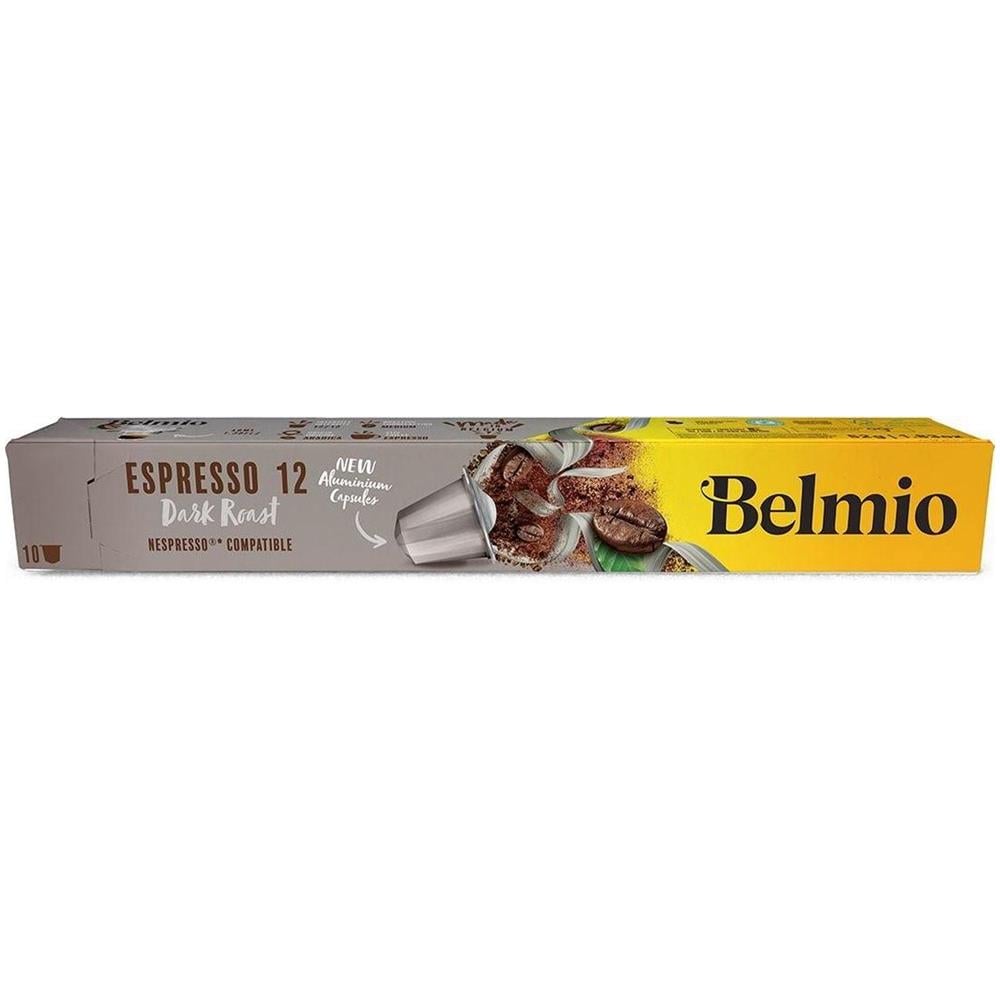 Belmio Sleeve Espresso Capsule Di Caffè Extra Tostato Scuro Per Macchine Da Caffè Nespresso, 10 Capsule, Intensità Del Caffè 12/12, 100% Arabica, 52 G - Foto 2