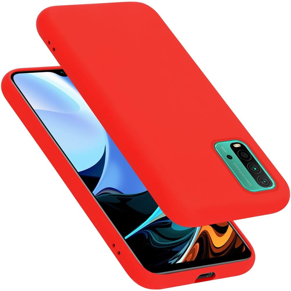 Custodia Compatibile Con Xiaomi Redmi 9t / Poco M3 In Liquid Rosso - Coperchio Protettivo In Silicone Tpu Flessibile - Foto 1