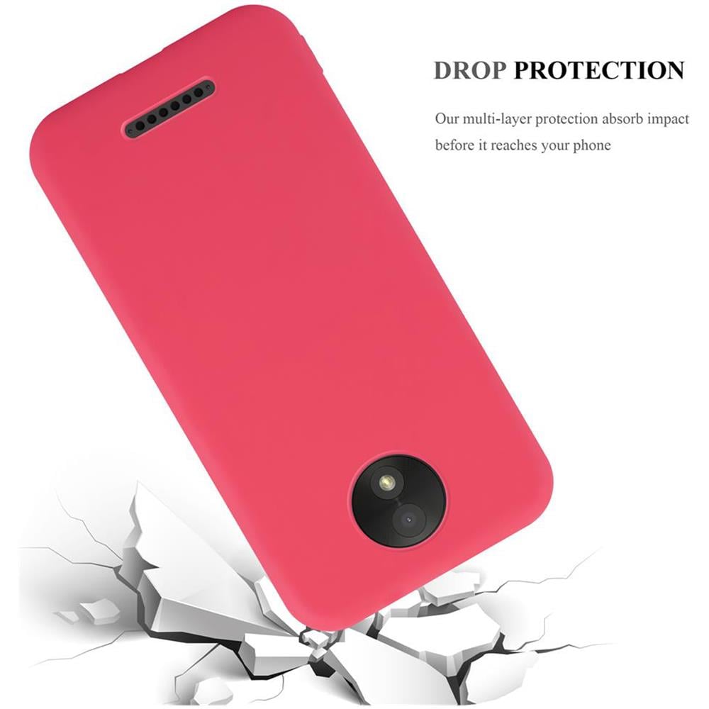 Custodia Compatibile Con Motorola Moto C In Candy Rosso - Coperchio Protettivo In Silicone Tpu Flessibile - Foto 8