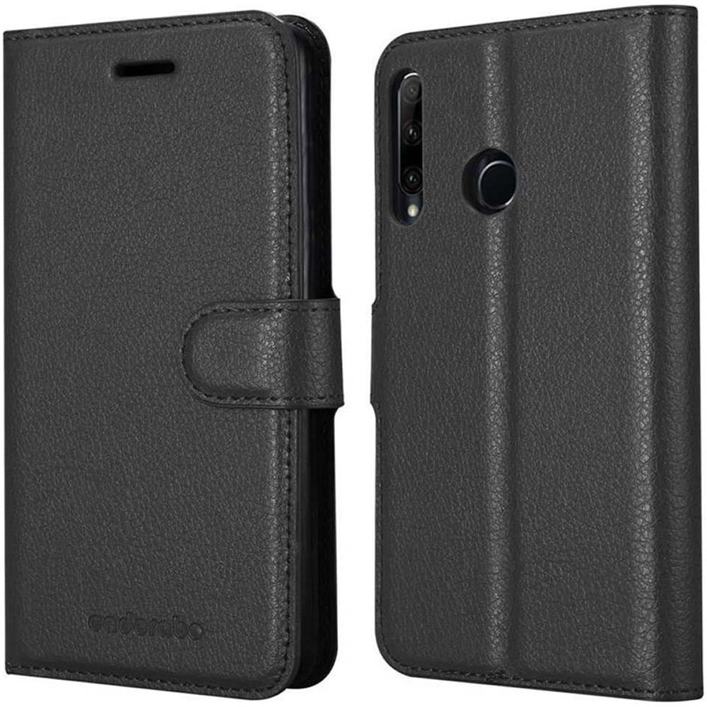 Custodia Compatibile Con Honor 20 Lite In Nero Carbone - Coperchio Protettiva Con Chiusura Magnetica, Funzione Stand E Tasca Per Le Carte - Foto 8