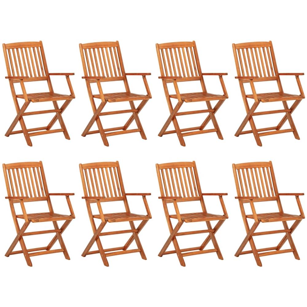 Set da Pranzo da Giardino 9 pz 220x90x75 cm Massello di Acacia - Foto 3