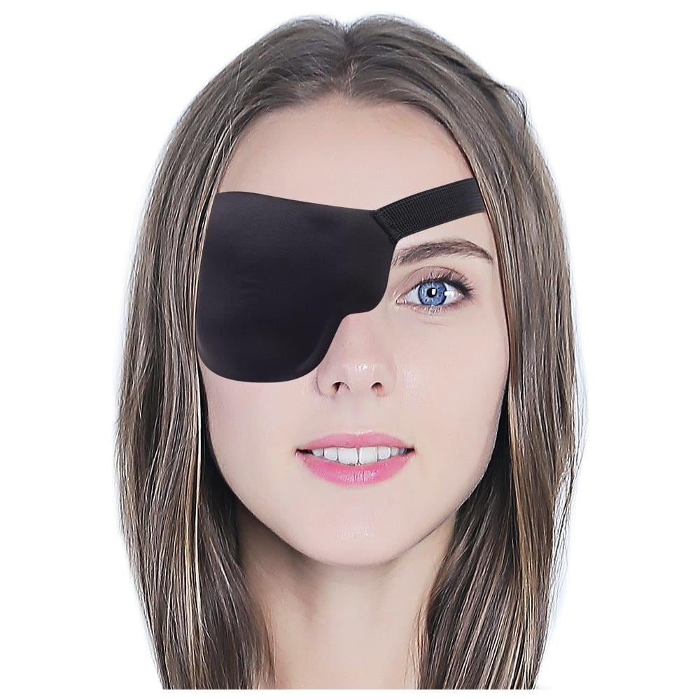 Maschera Per Gli Occhi 3d Per L'occhio Destro Con Fibbia Regolabile Nero - Foto 1