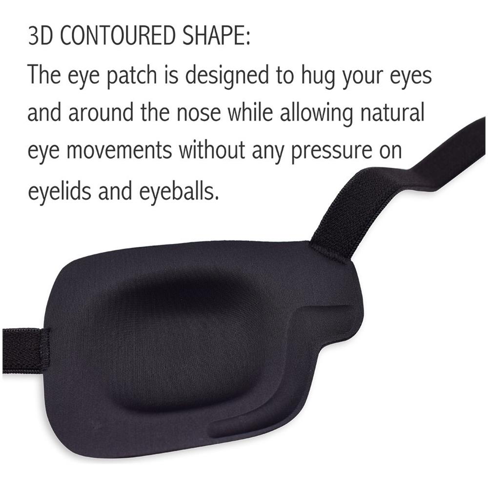 Maschera Per Gli Occhi 3d Per L'occhio Destro Con Fibbia Regolabile Nero - Foto 2