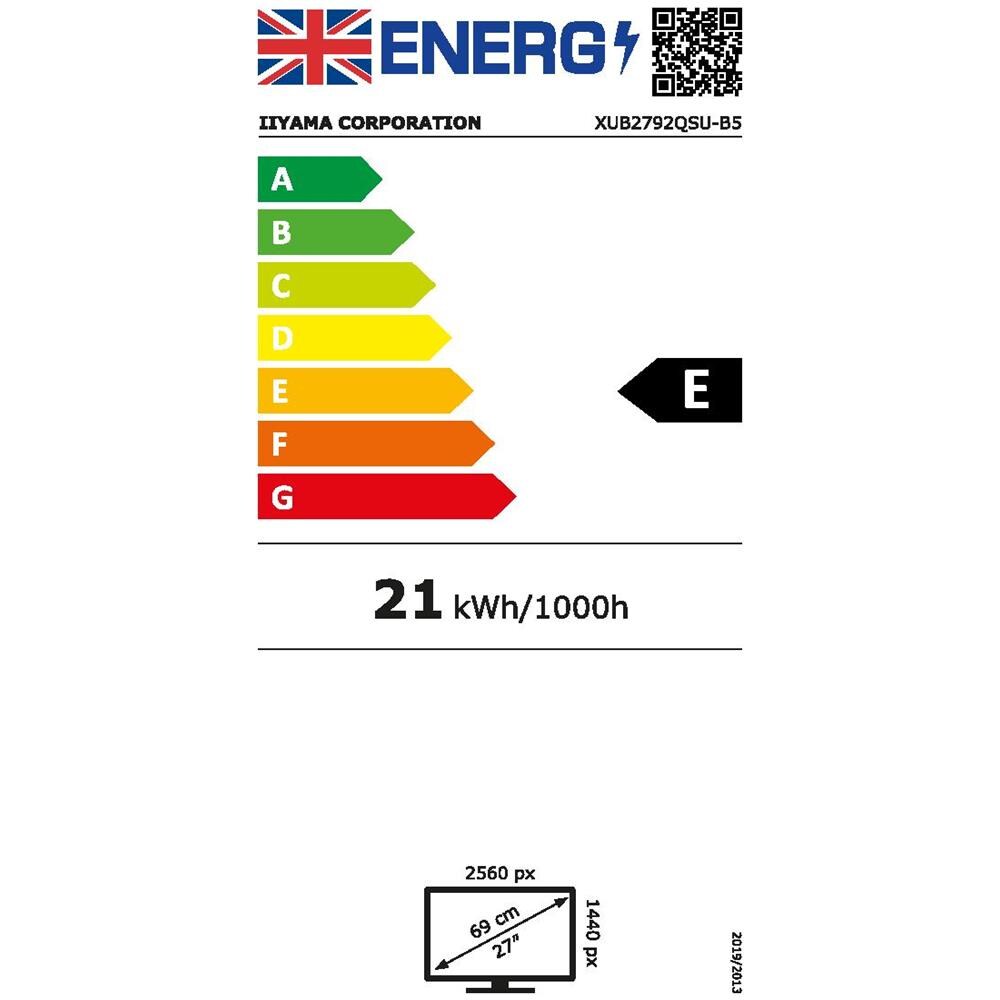 Monitor 27" LED IPS ProLite XUB2792QSU 2560x1440 WQHD Tempo di Risposta 5 ms - Foto 10