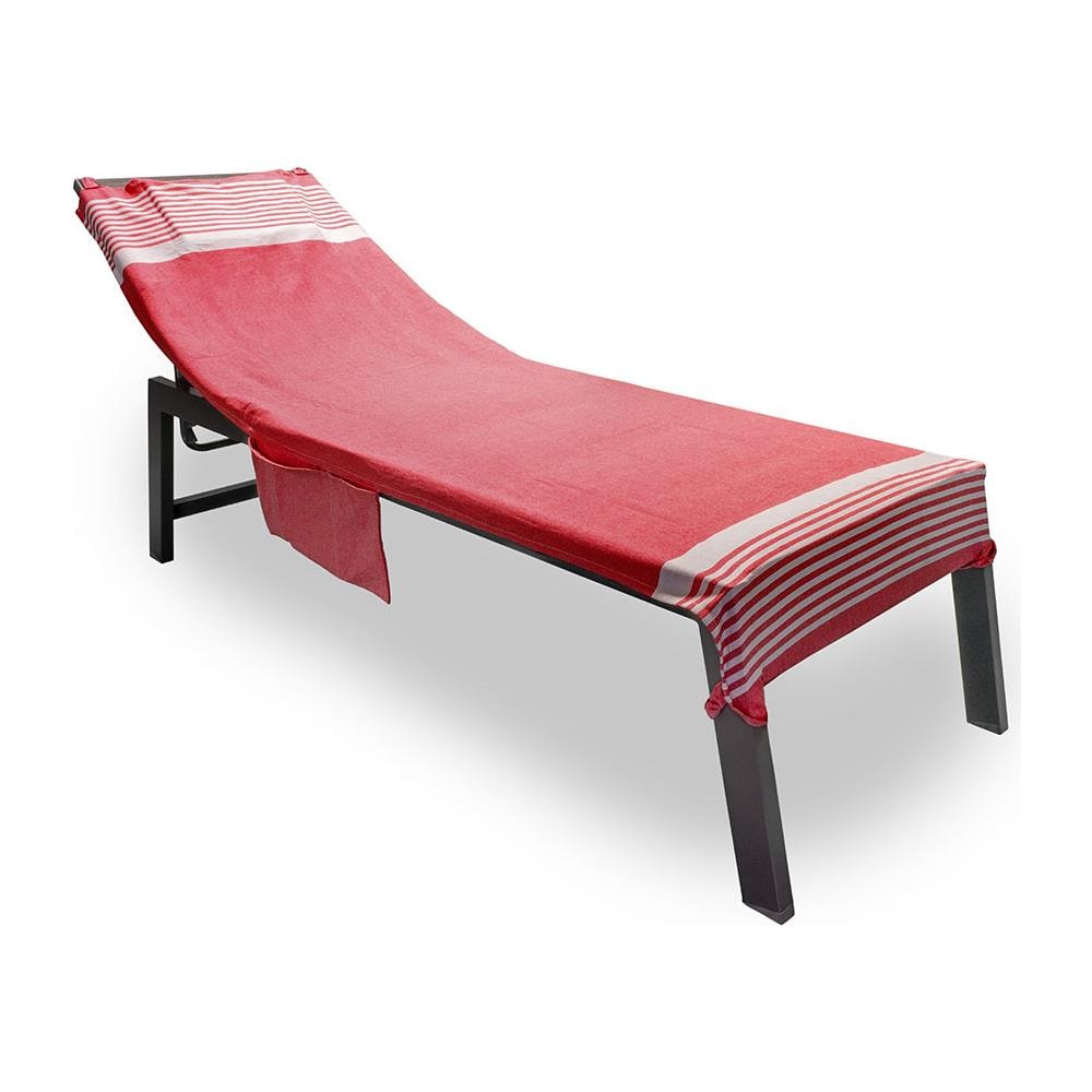 Telo Mare Lettino Spiaggia Piscina Con Cuscino E Tasche Modello Palau Corallo - Foto 1