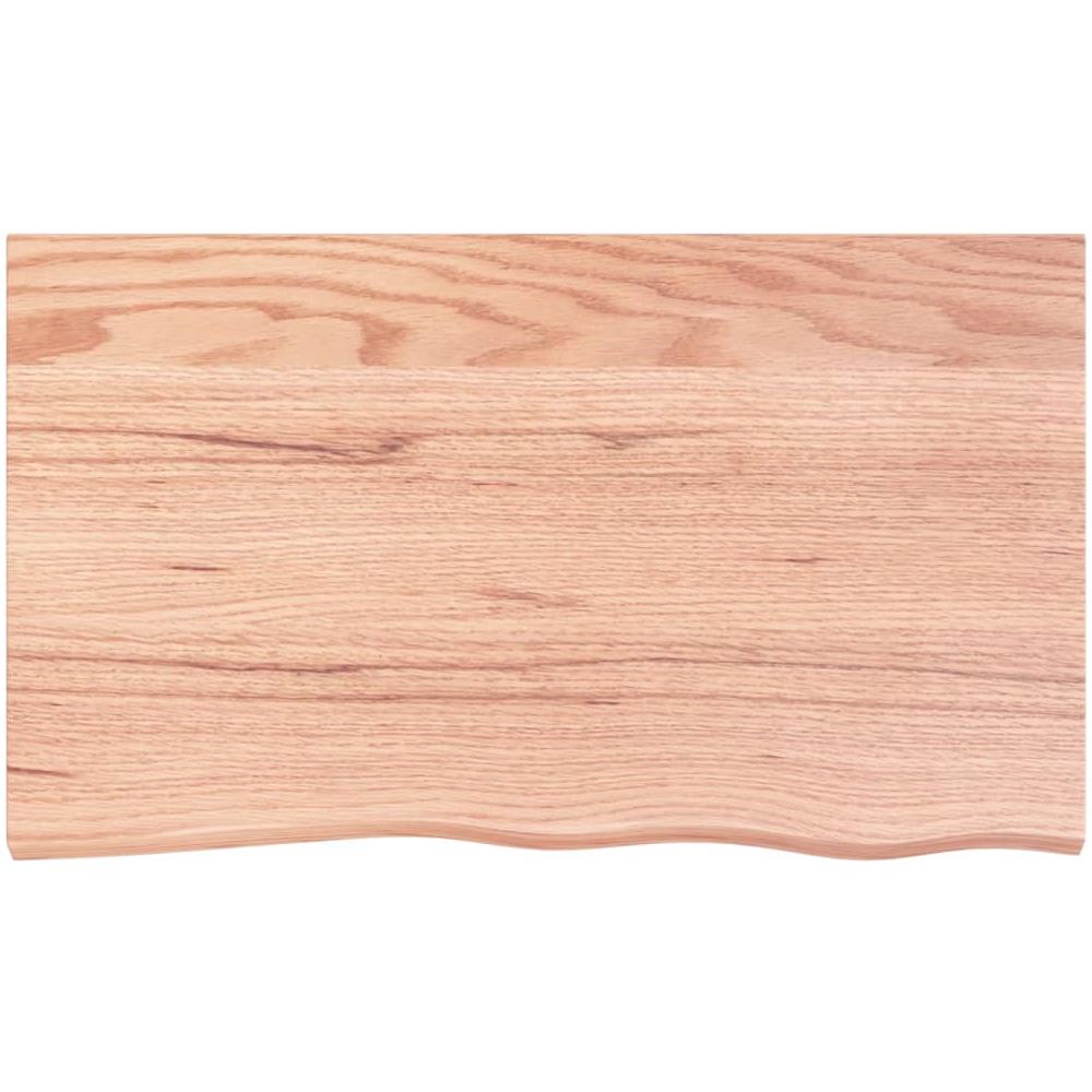 Ripiano Muro Marrone 100x60x (2-4) cm Massello Rovere Trattato - Foto 2