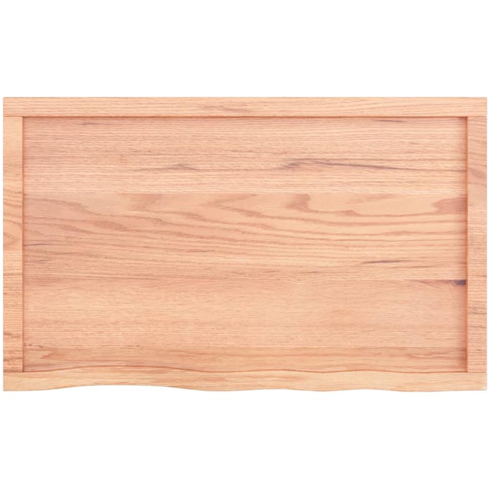 Ripiano Muro Marrone 100x60x (2-4) cm Massello Rovere Trattato - Foto 5