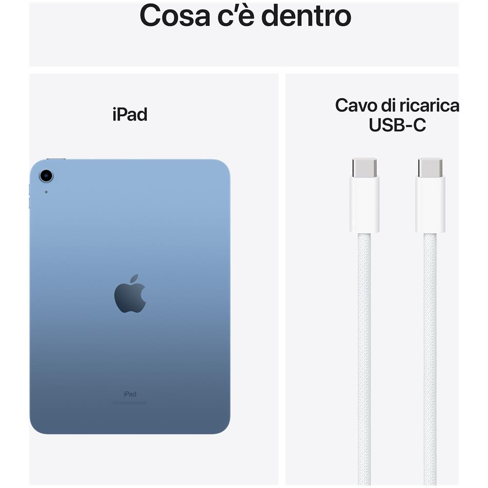 iPad 10th Gen (2024) 10.9" A14 64GB Wi-Fi Blu - Foto 3